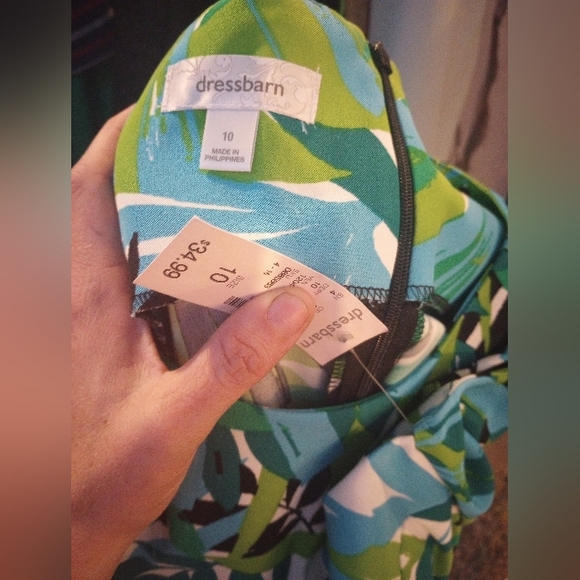 Dressbarn cool color dress, Size 10 NWT - Picture 4 of 4